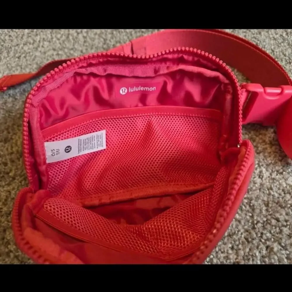 Lululemon Everywhere Belt Bag Pink Red Crossbody Fanny Pack Waist Bag